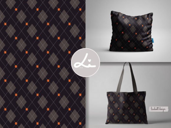 Download Halloween Argyle Plaid with Spider - Plaid Collection